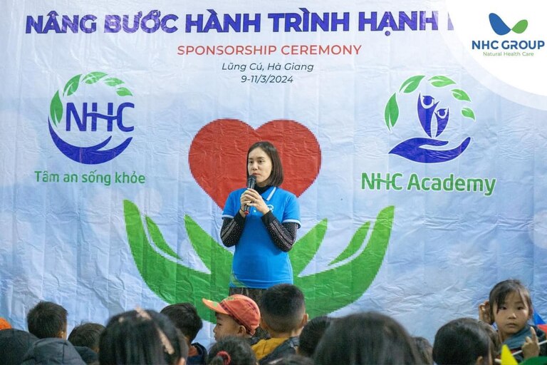 Bà Bùi Thị Hải Yến, giám đốc NHC Group, đã có một phần phát biểu quan trọng trong chương trình. 